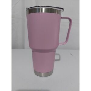 Koodee 30oz Stainless Steel Insulated Tumbler with‎ Handle Straw Pink